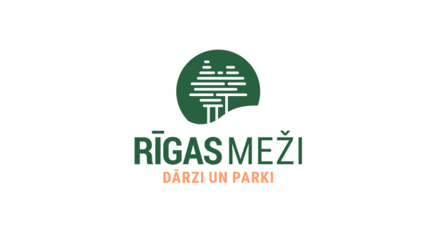 Rīgas mežu dārzu un parku logo