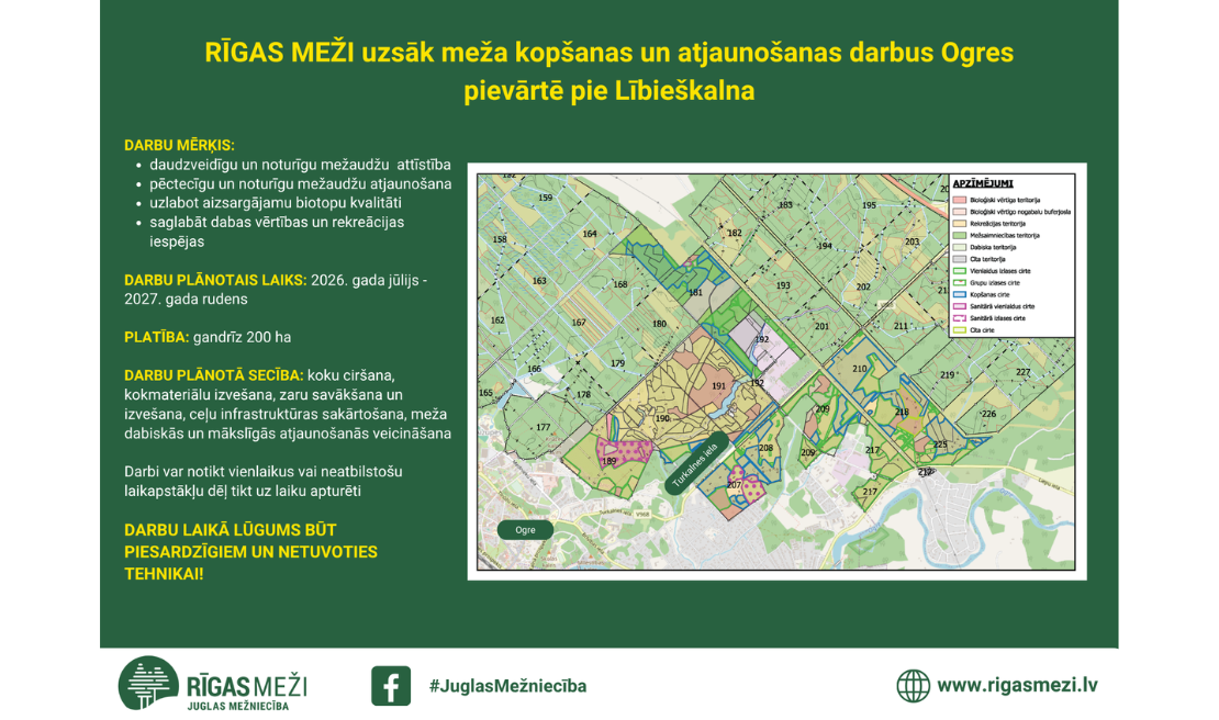 Karte un īss apraksts par mežizstrādi