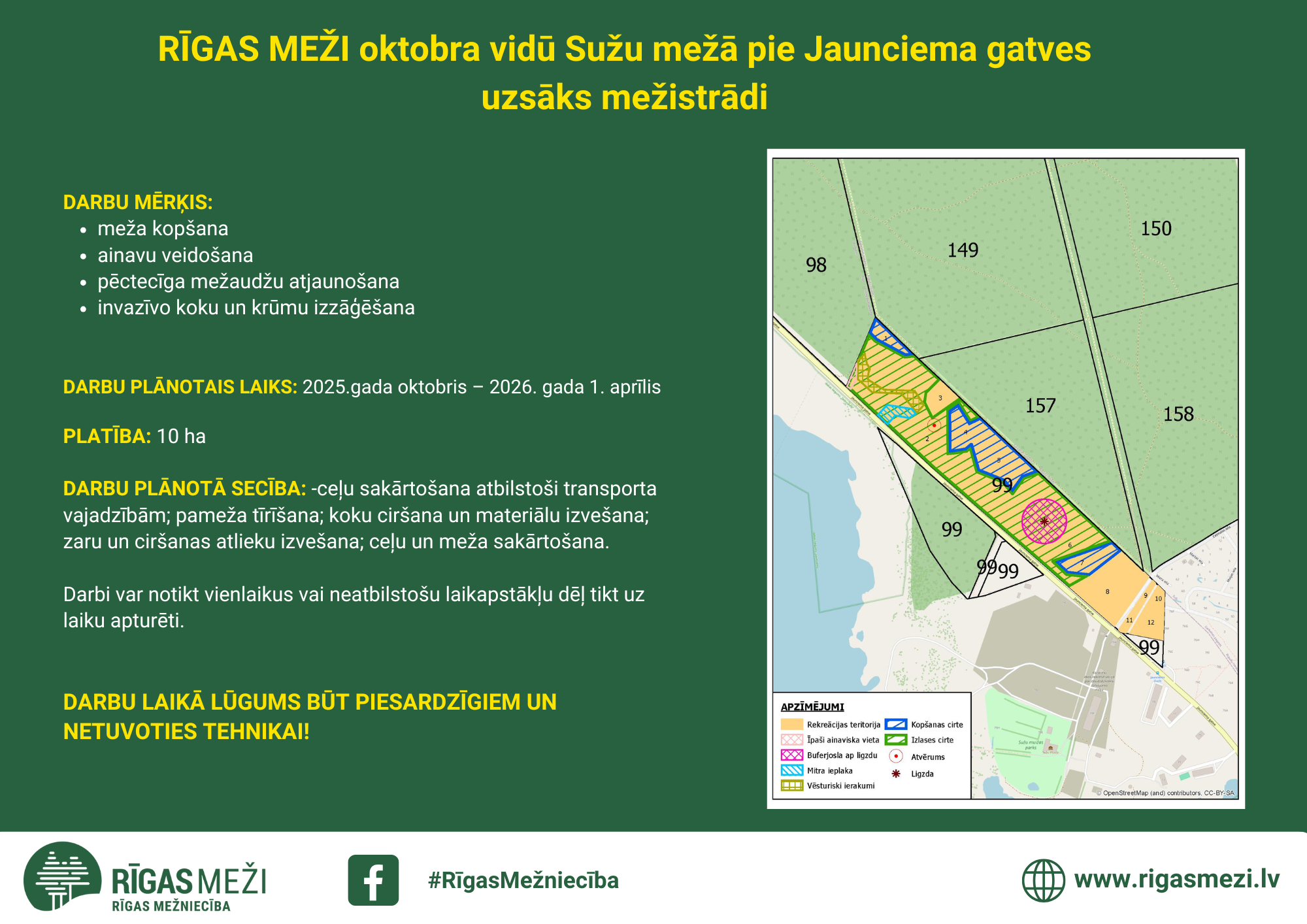 informācija par mežistrādi